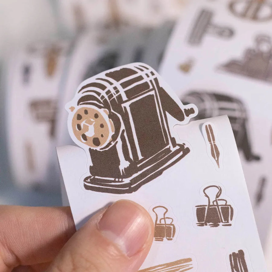 Loidesign Retro Stationery Die-Cut Masking Tape