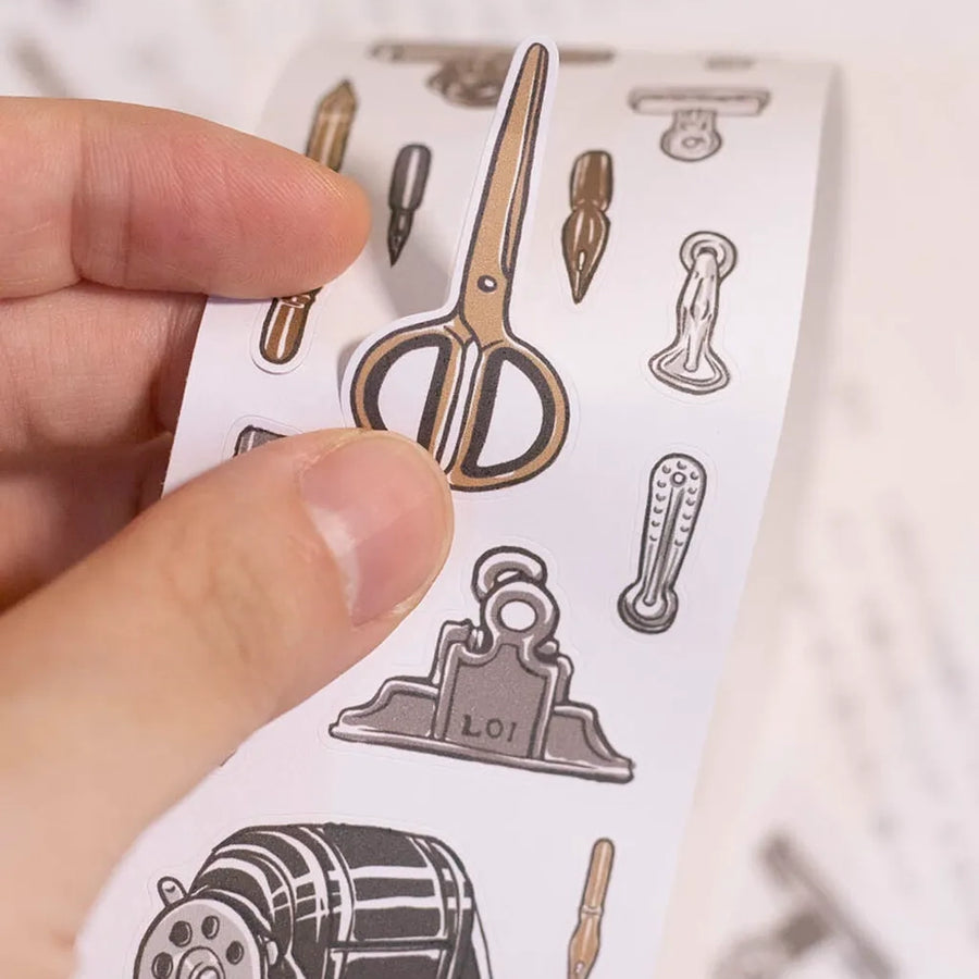 Loidesign Retro Stationery Die-Cut Masking Tape