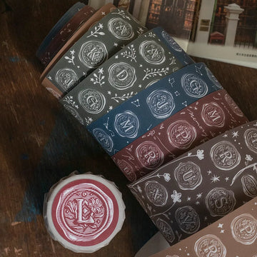 Loidesign Wax Seal Stickers - Die-cut paper Tape A～Z
