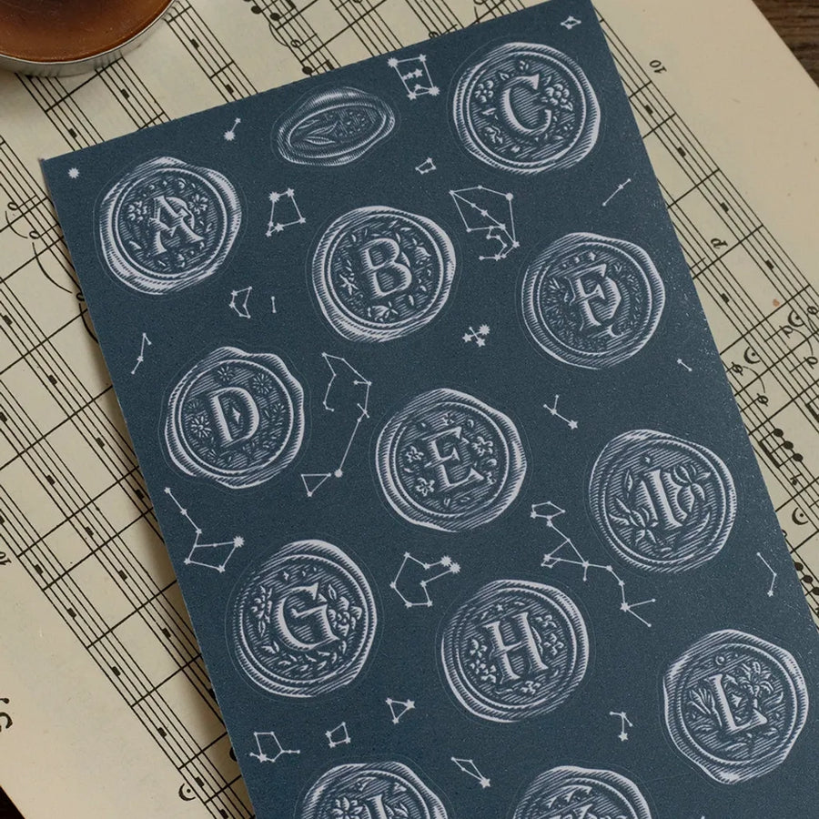 Loidesign Wax Seal Stickers - Die-cut paper Tape A～Z