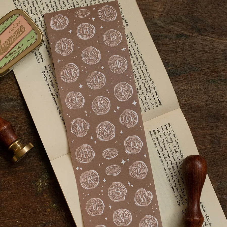 Loidesign Wax Seal Stickers - Die-cut paper Tape A～Z