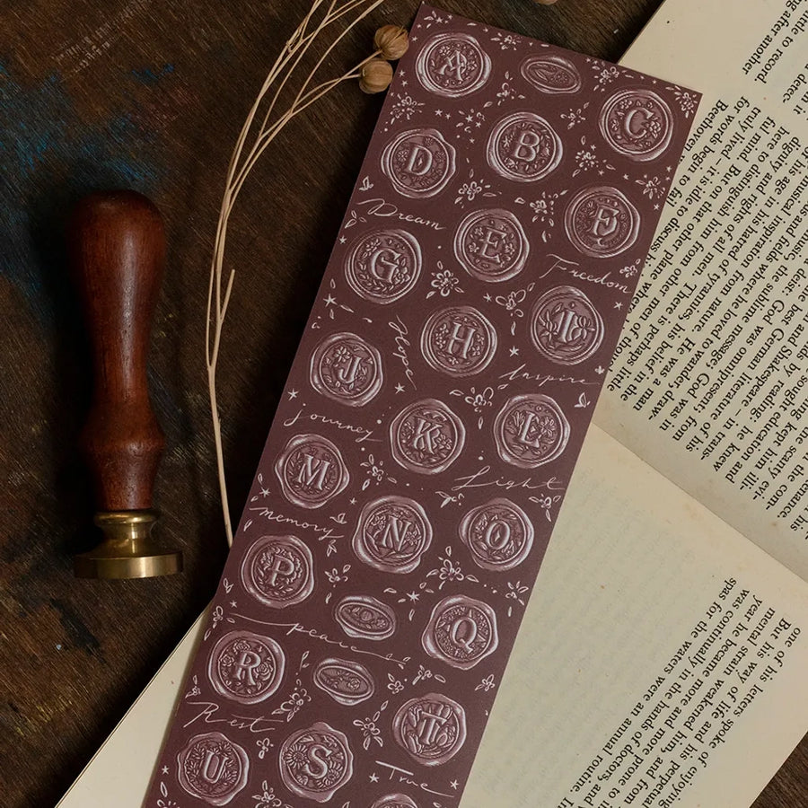 Loidesign Wax Seal Stickers - Die-cut paper Tape A～Z