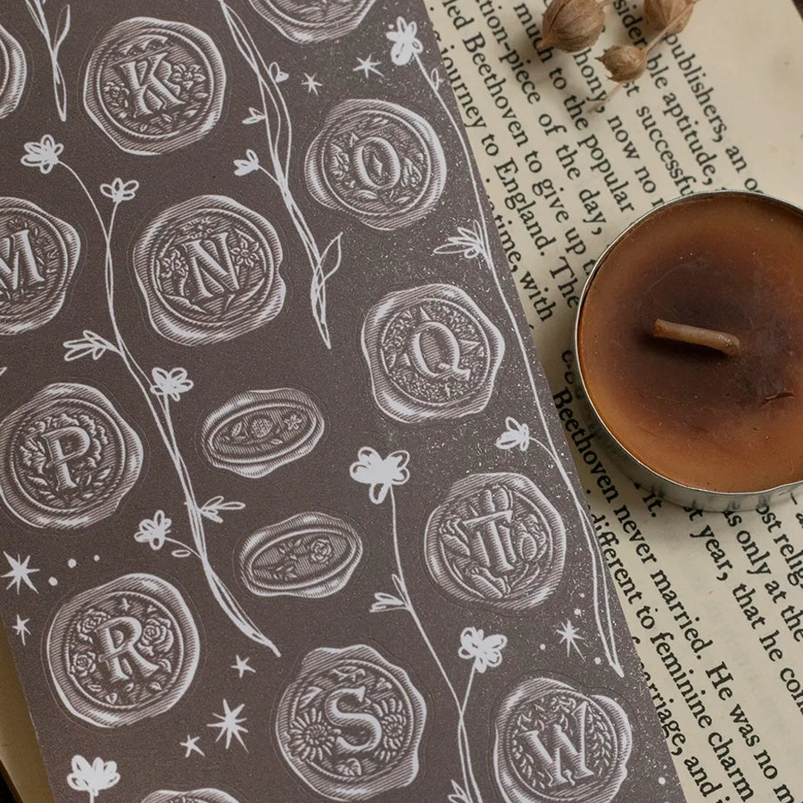 Loidesign Wax Seal Stickers - Die-cut paper Tape A～Z