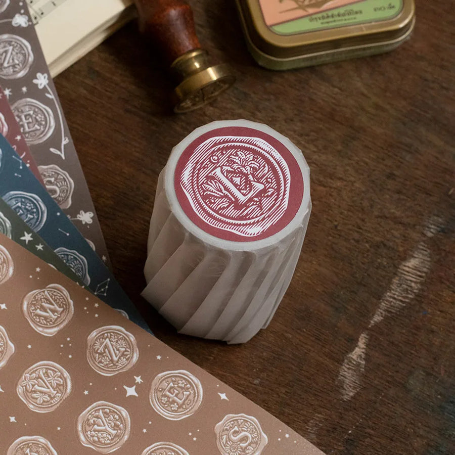Loidesign Wax Seal Stickers - Die-cut paper Tape A～Z