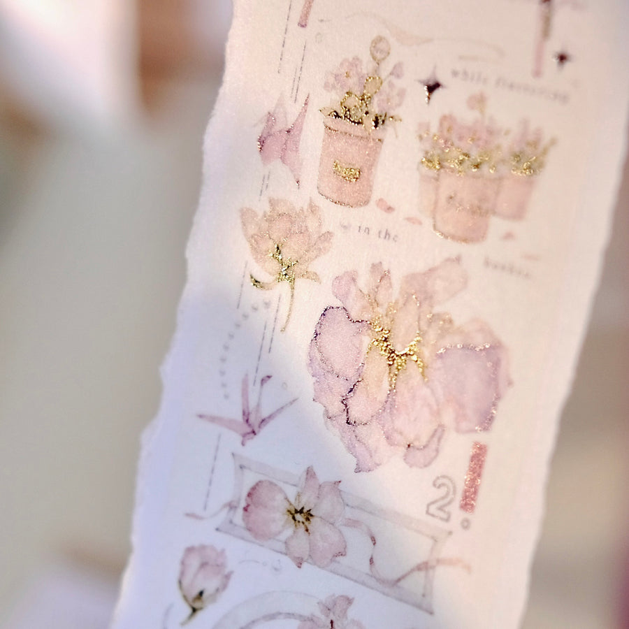 Freckles Tea Vol. 4 floating dream florist washi tape & pet tape