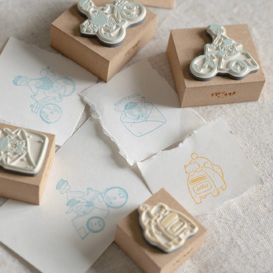 Shō Littlehappiness rubber stamp - Happy mail