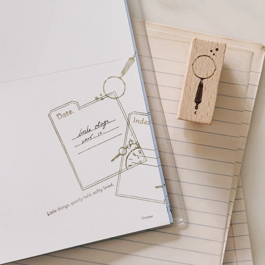 TOP Studio Rubber Stamp - File & Magnifier