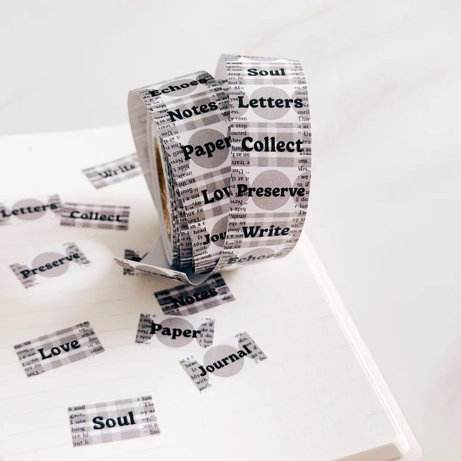 TOP studio label sticker - Echoes of Paper