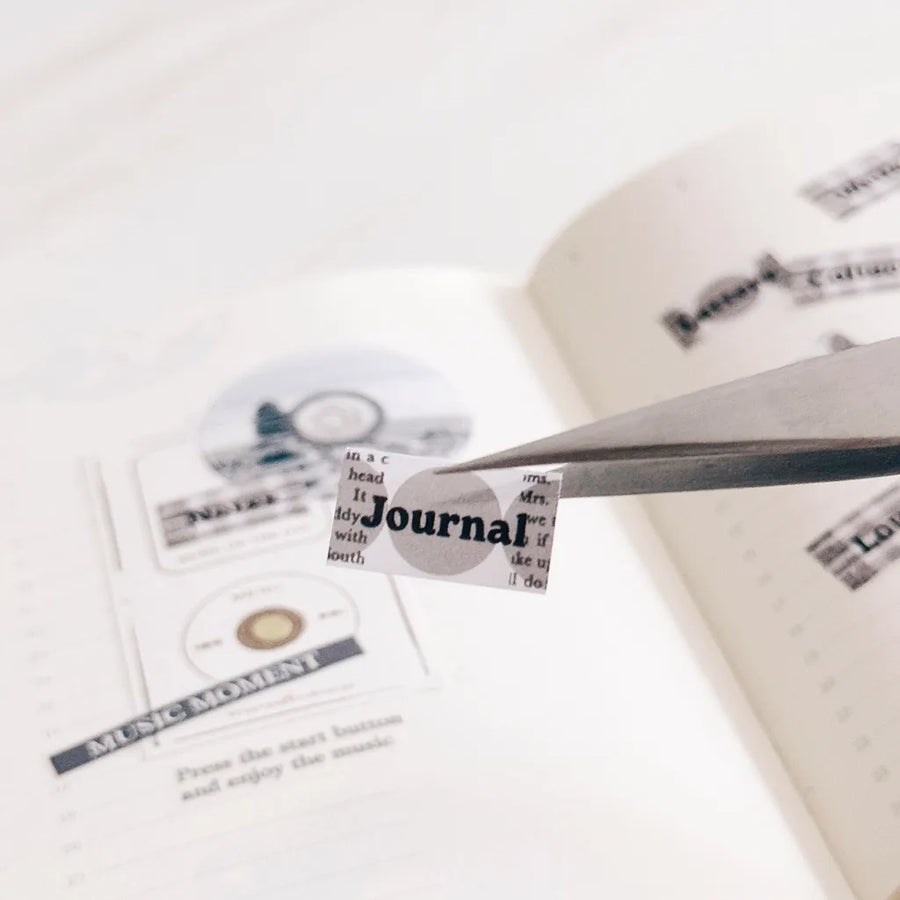 TOP studio label sticker - Echoes of Paper