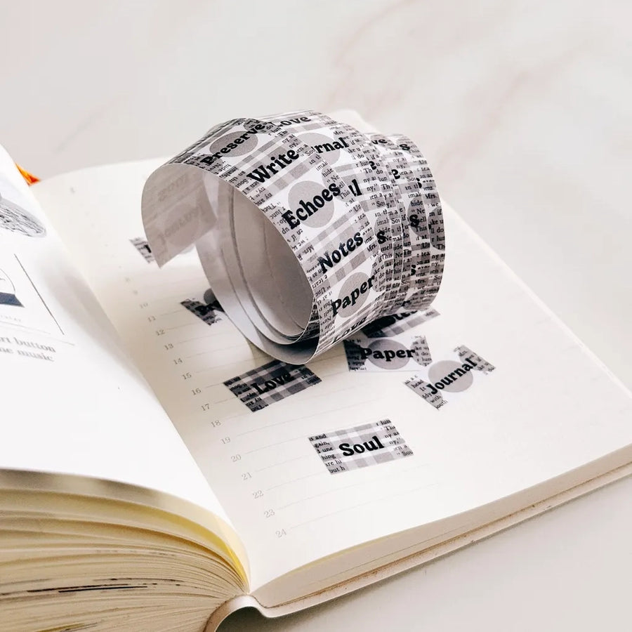 TOP studio label sticker - Echoes of Paper