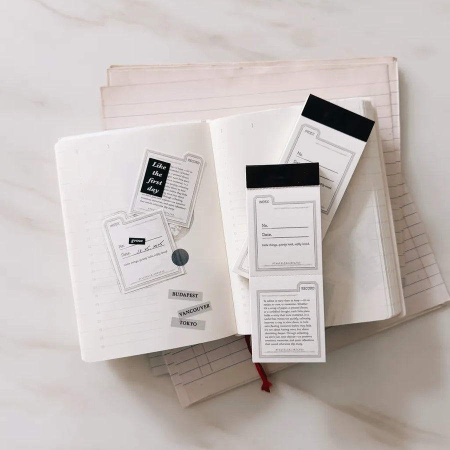 TOP studio memo pad - Index & Record
