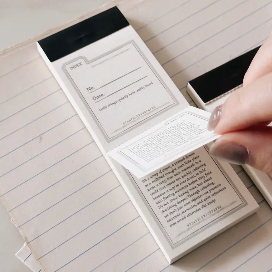 TOP studio memo pad - Index & Record