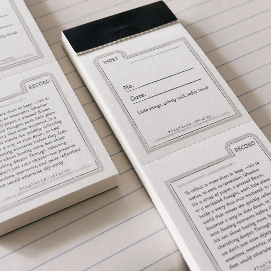 TOP studio memo pad - Index & Record
