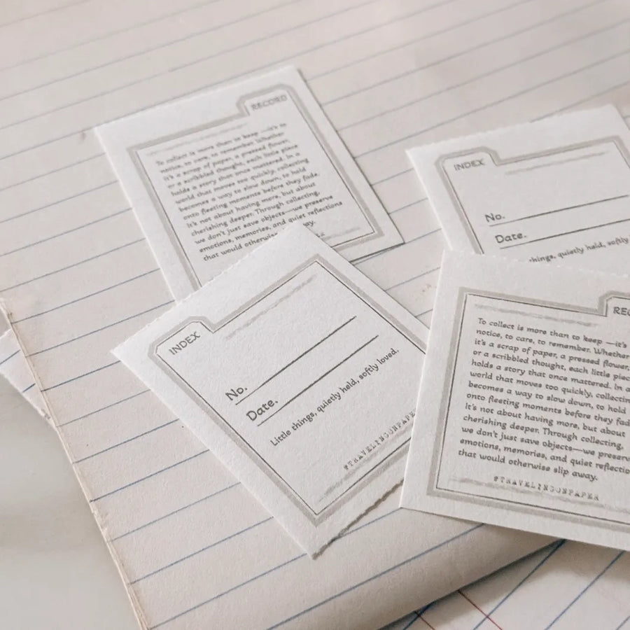 TOP studio memo pad - Index & Record