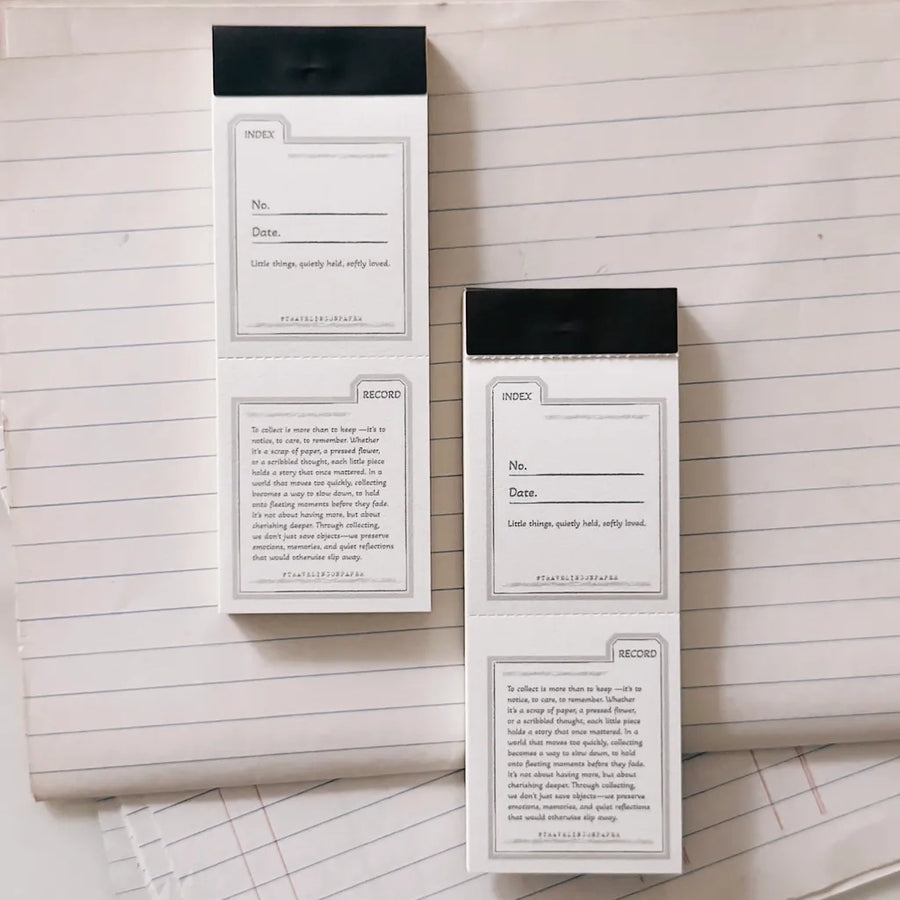 TOP studio memo pad - Index & Record