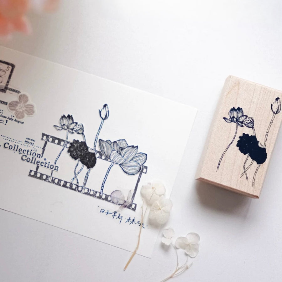 Jennyuanzi National Style Blue and White Series rubber stamps