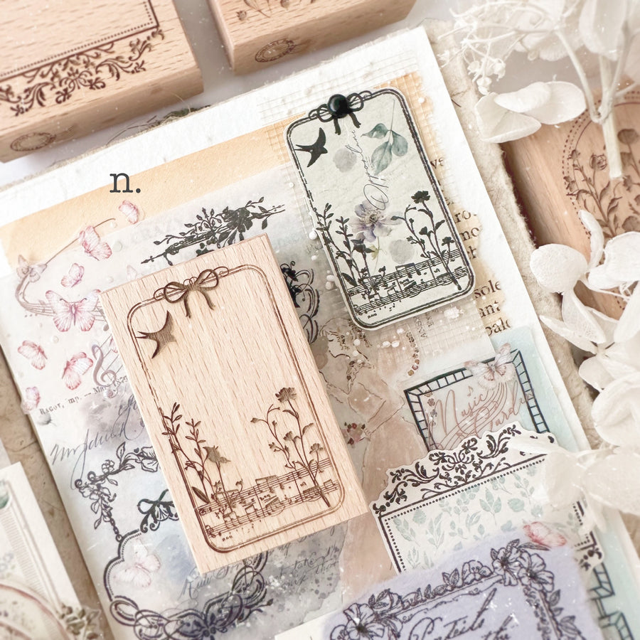 Journal Pages rubber stamp - Rhythm of Life