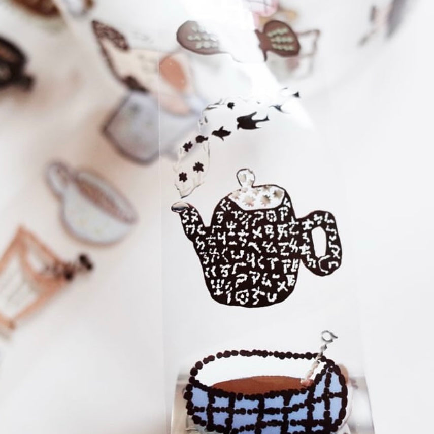 Misshoegg drink a lot of cups of coffee silver foil pet tape