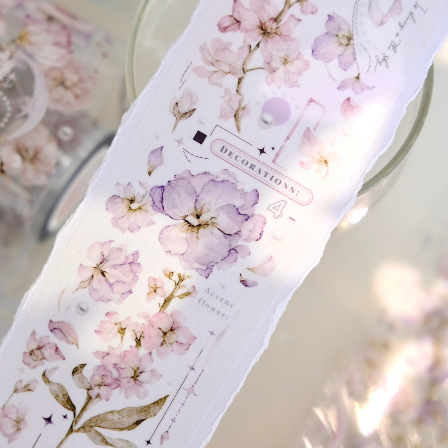 Freckles Tea Vol. 4 floating dream florist washi tape & pet tape