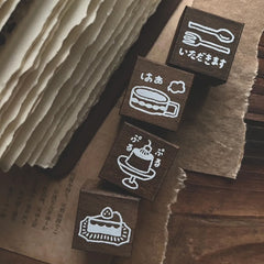 Breezystudio rubber stamps - Puddin/Cake/Tea cup/Let's eat