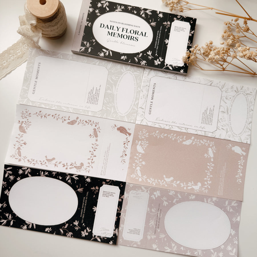 Wwiinngg notepad - daily floral memoirs