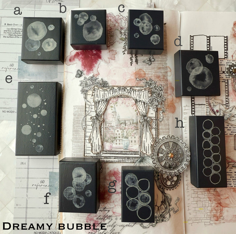 Journal pages rubber stamps - Dreamy bubble