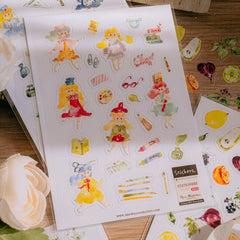 Meow Illustration pet sticker - stationery fairy 2
