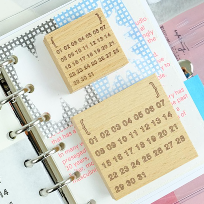 Kurukynki ”DAY TO DAY“ Basic Calendar rubber stamps