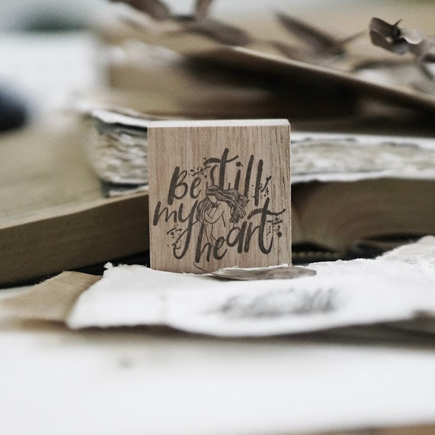 Black Milk Project “Prayer series ” Rubber Stamp - Be still my heart