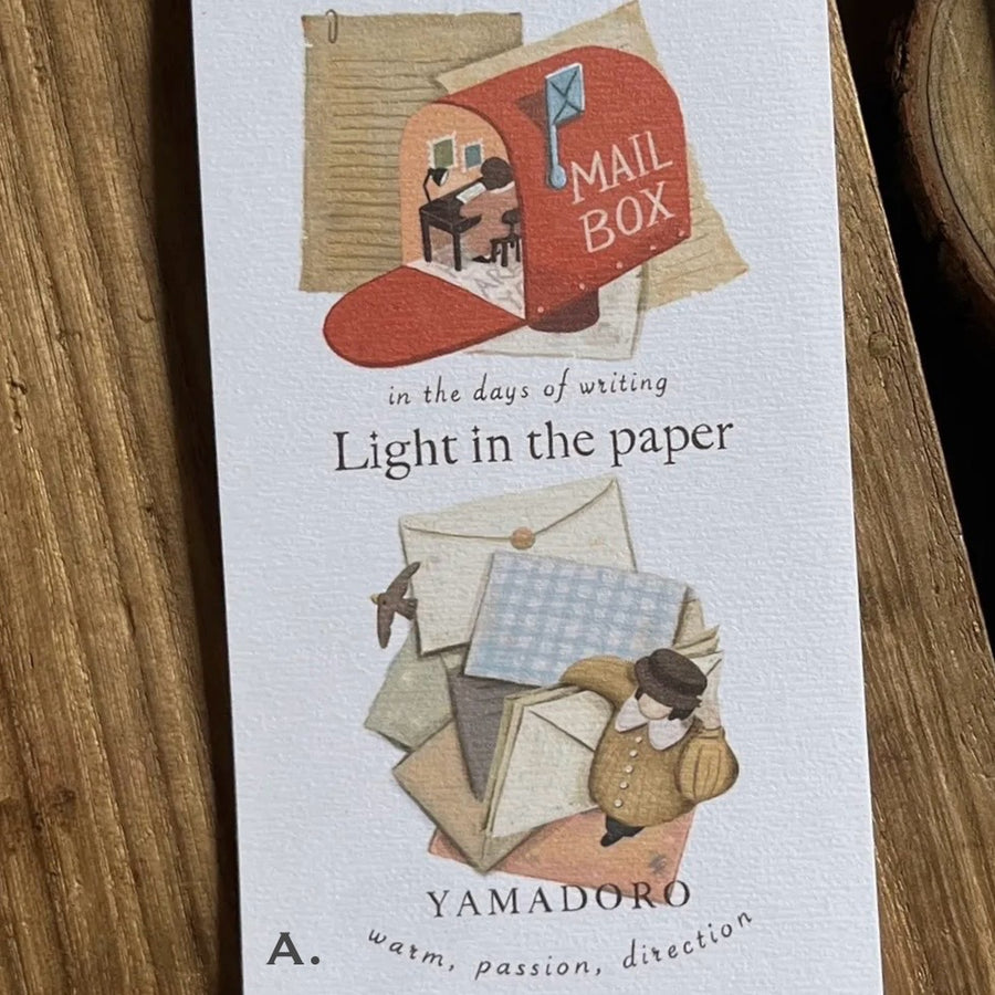 Yamadoro Light in the paper notepad