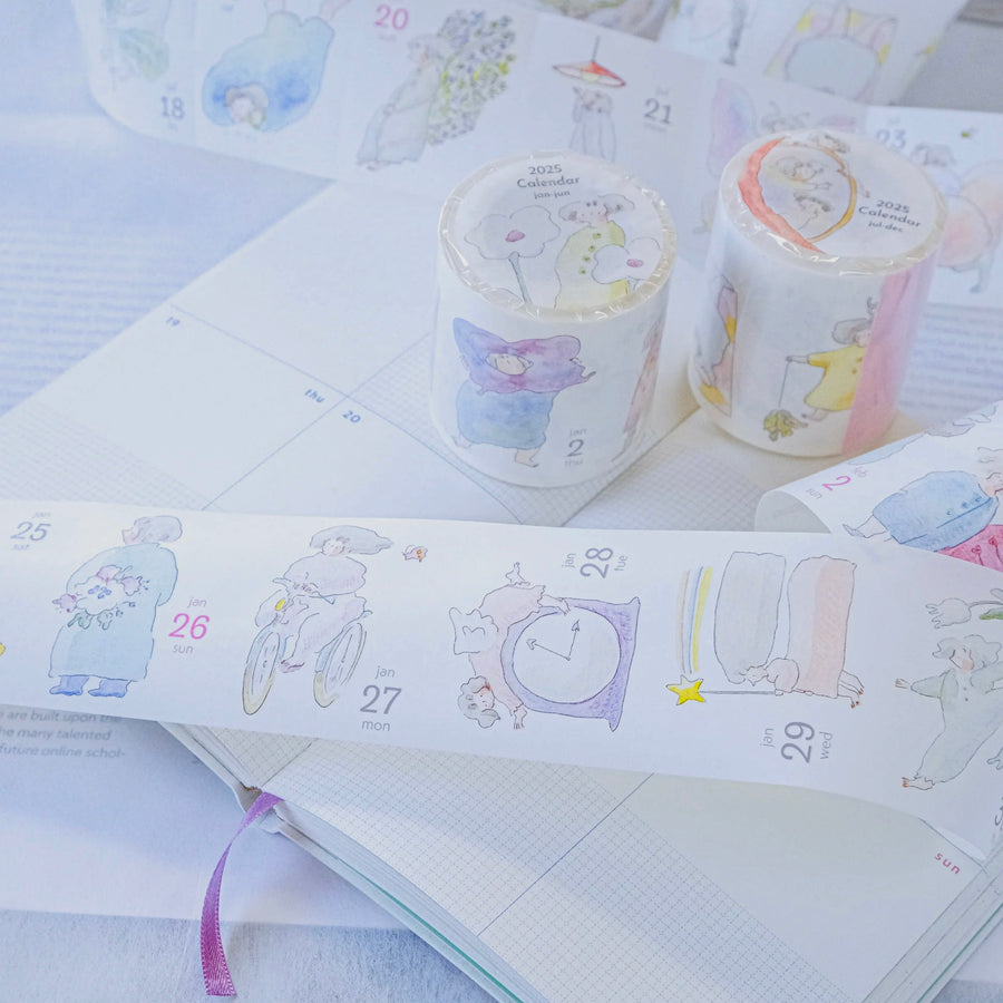 Dodolulu 2025 Washi Tape Calendar for 365 Days