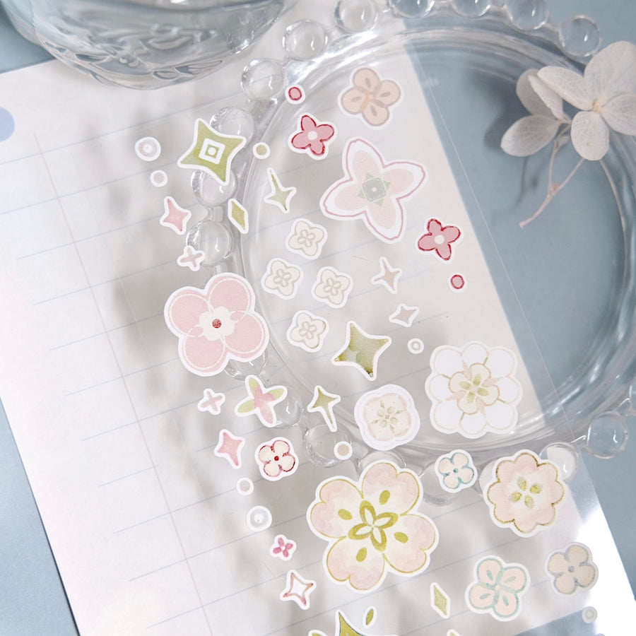 Freckles Tea Vol. 4 little flower kiss cut sticker roll