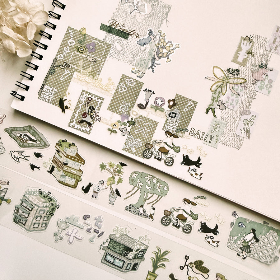 Misshoegg kiss cut pet tape - country road