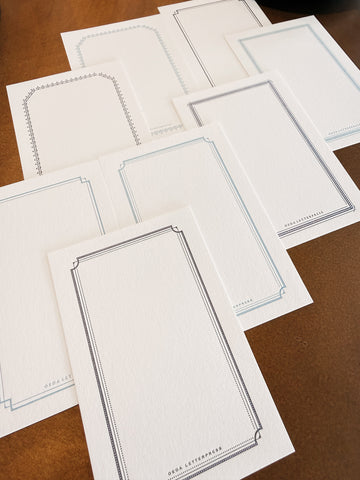 Oeda letterpress Large frame card set