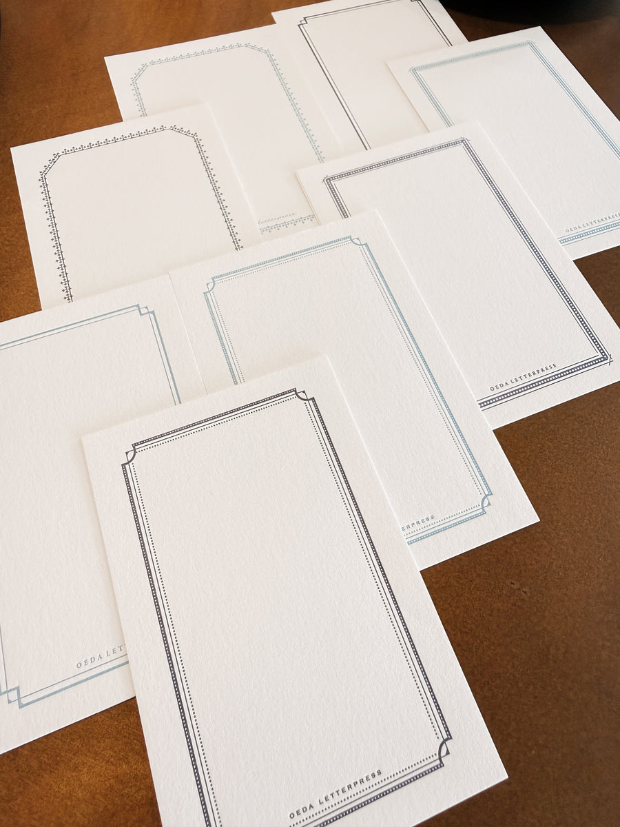 Oeda letterpress Large frame card set