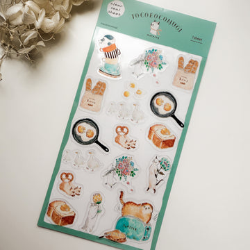 Furukawashiko Tocorocomugi clear sticker sheet - morning