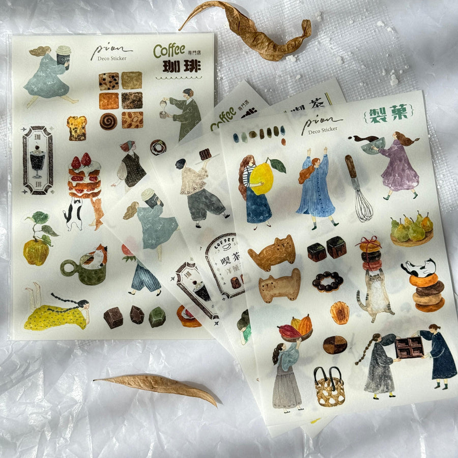 Pion - “Candy” - Coffee print on stickers (set of 3)