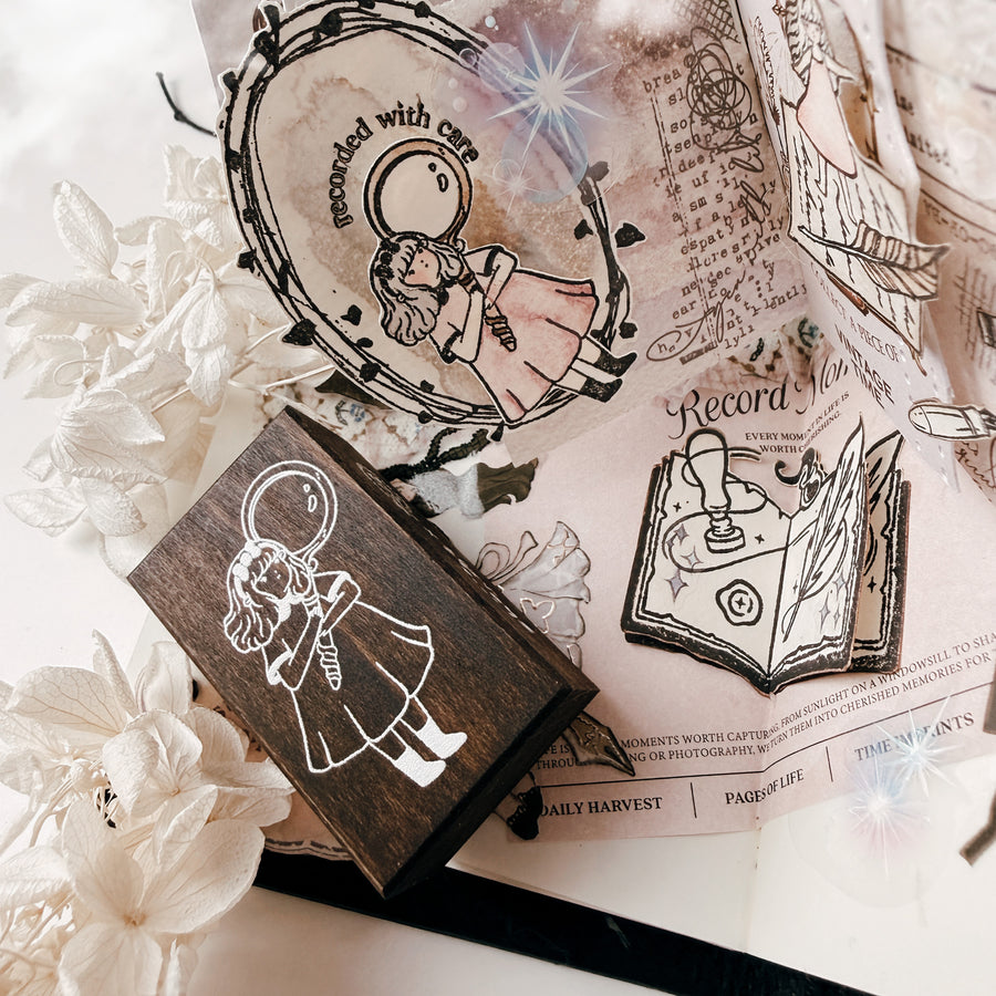 Stationerylovermarket x Shō Littlehappiness Rubber Stamp - The Scriptorium Tales(Limited Edition)