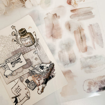 Journal Pages Color Bloom print on sticker