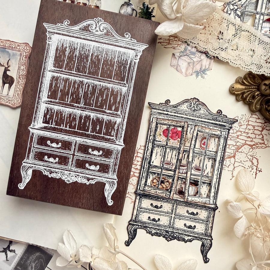 Journal pages rubber stamps - Vintage Room Collection