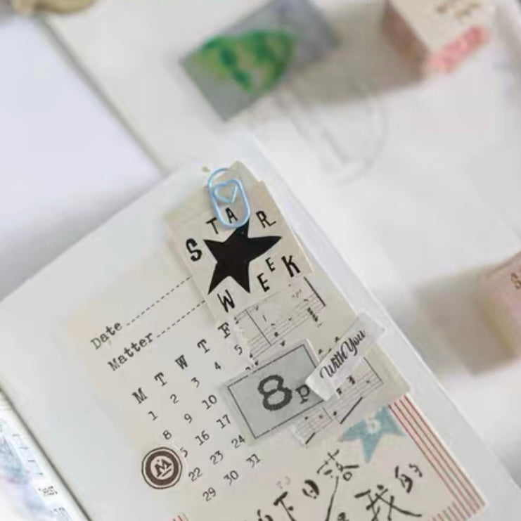 Heeymiao x Eureka < star week > rubber stamp set