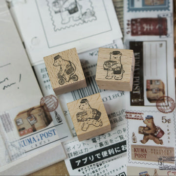 Black Milk Project Mini Kuma Post series Rubber Stamp