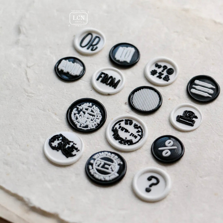 LCN Mini double-sided wax seal stamp set - even smaller, %/ ?