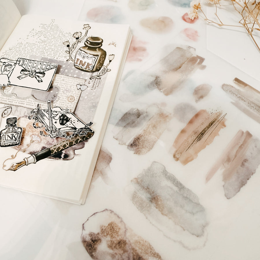 Journal Pages Color Bloom print on sticker