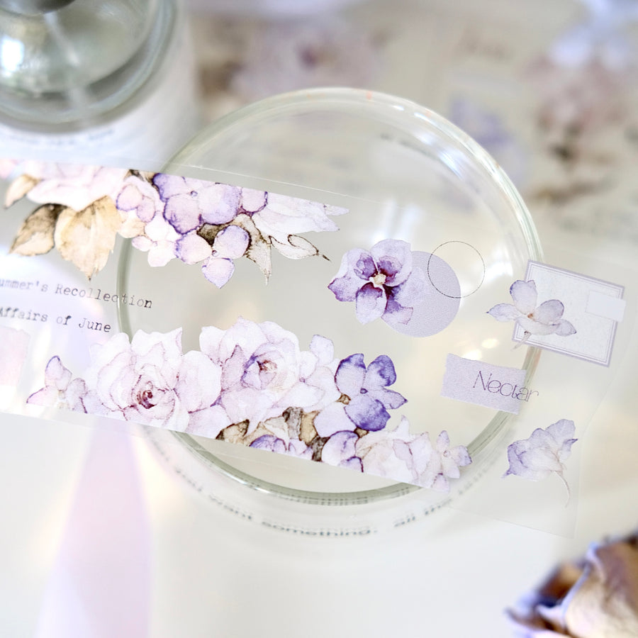 Freckles Tea Vol. 4 spring flower washi tape & pet tape