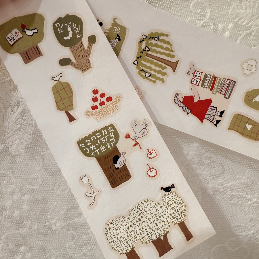 Misshoegg Tree of Knowledge print on stickers (2/sheet)