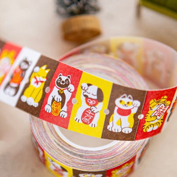 (Pre - order)OURS little lucky friends label sticker roll