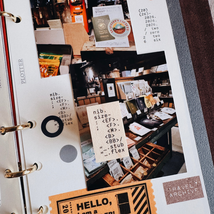 Penspapersplanner rubber Stamps - travel series