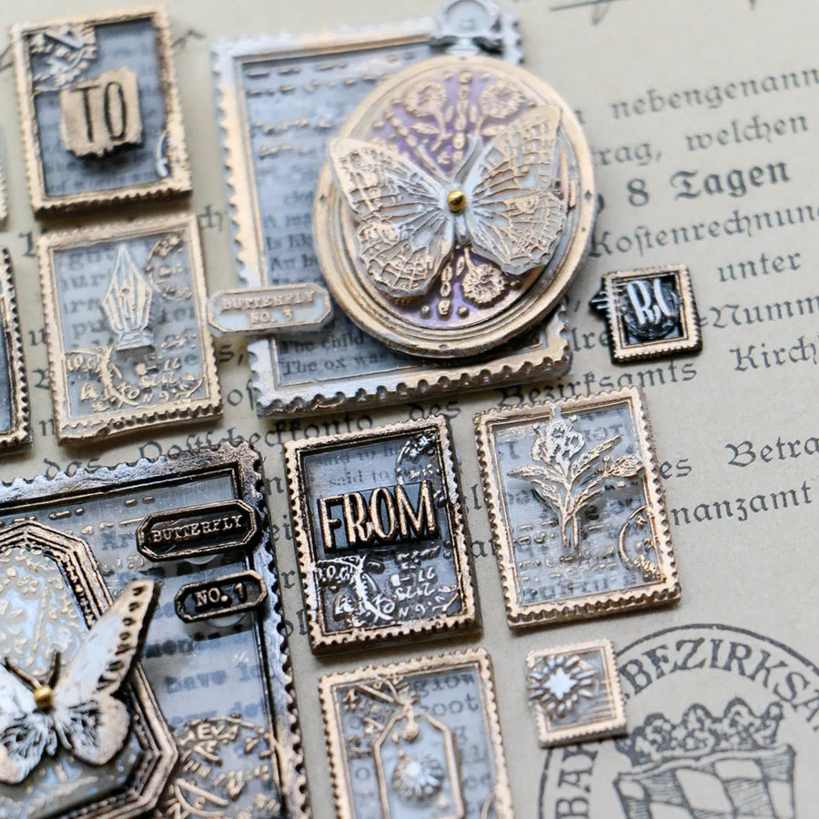 LCN wax seal stamp set -  postage S