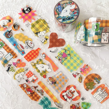 A kind of café 什物 x moomin Play with plaid pet tape(Limited edition)